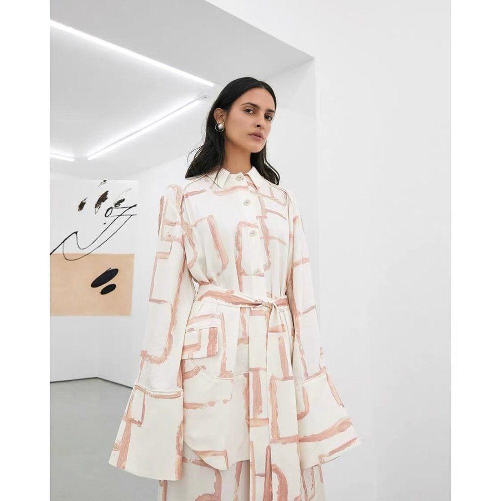 Printed Mini Shirtdress / shirts